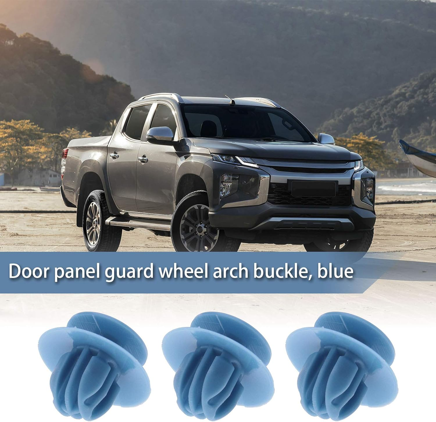 Emsea Car Wheel Arch Trim Moulding Clips MU000977 MU000588 Auto Door Panel Fastener Retainer Blue Plastic Pack of 20 image number 6