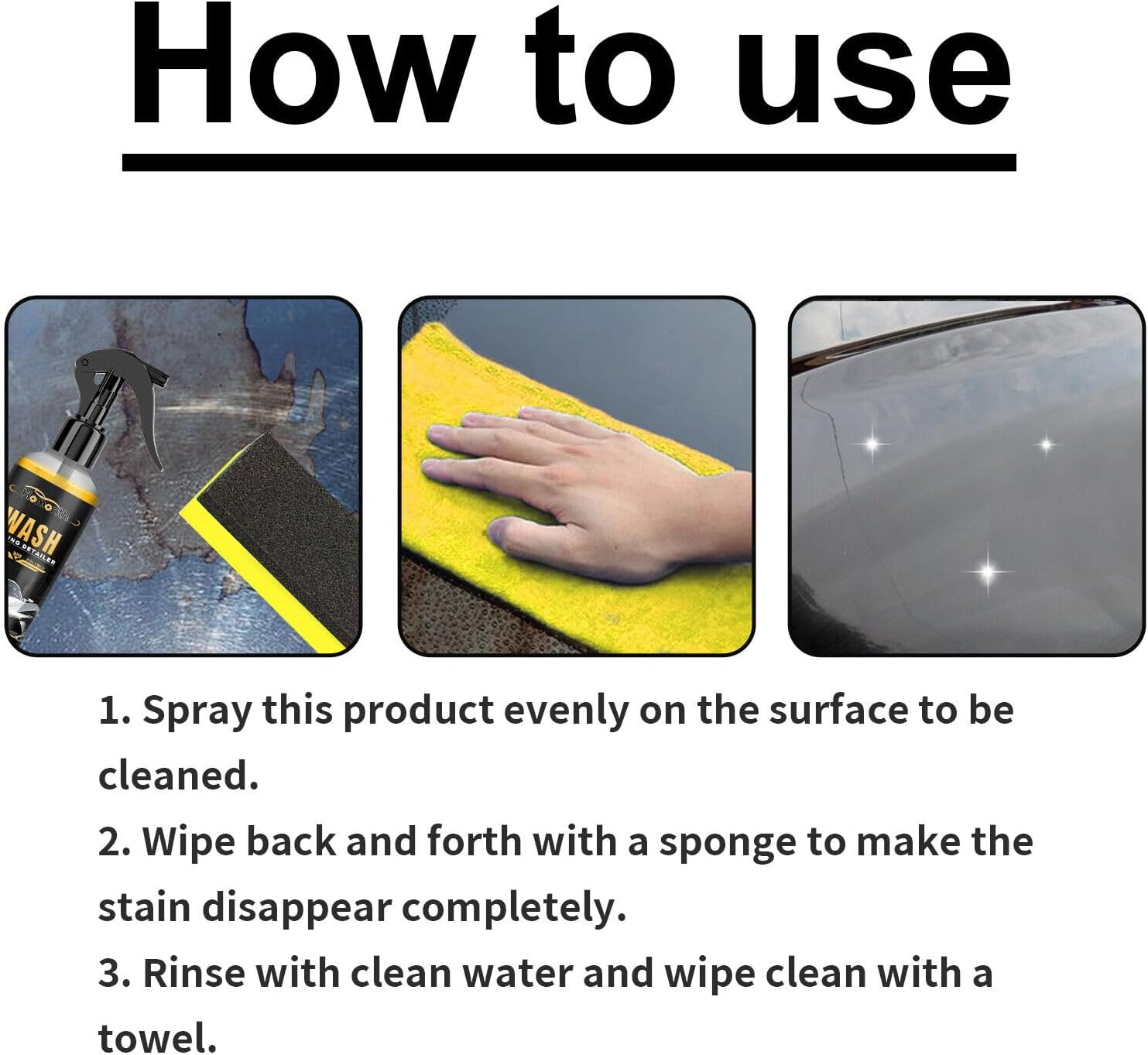 Tootoo Car Foam Cleaner Decontamination Maintenance Brightening Multi-Purpose Cleaner (1) image number 4