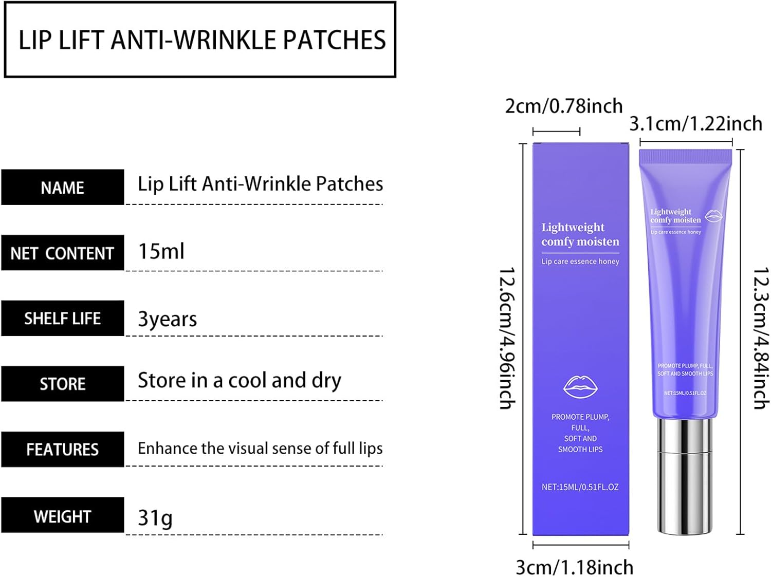 Skisne 15Ml Lip Balm Moisturizes, Gently Cleanses Dead Skin, Fades Lip Lines, Lip Oil image number 2