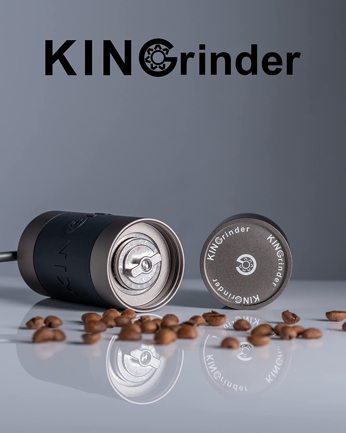 Kingrinder K0 Iron Grey Manual Hand Coffee Grinder 140 Adjustable Grind Settings for French Press, Drip with Assembly Consistency Stainless Steel Conical Burr Mill, 25G Capacity image number 5