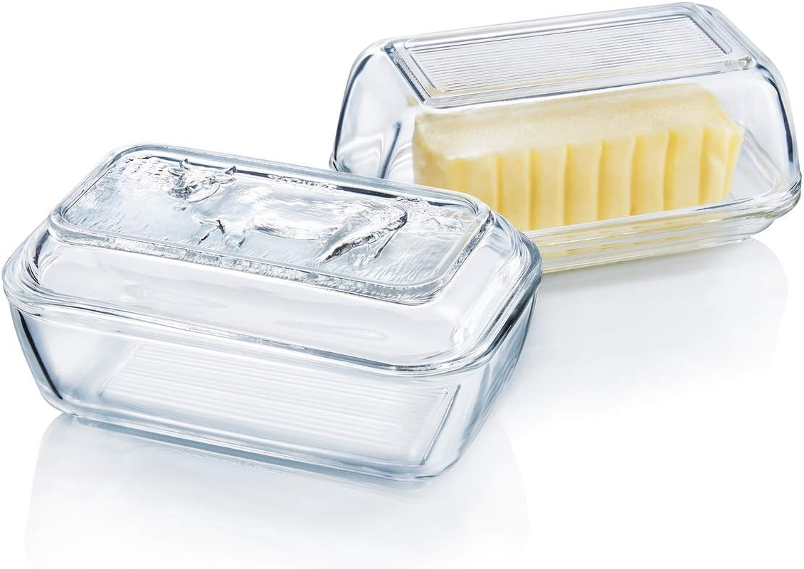 Arc International Luminarc Cow Butter Dish, 6-1/2-Inch by 2-3/4-Inch image number 2