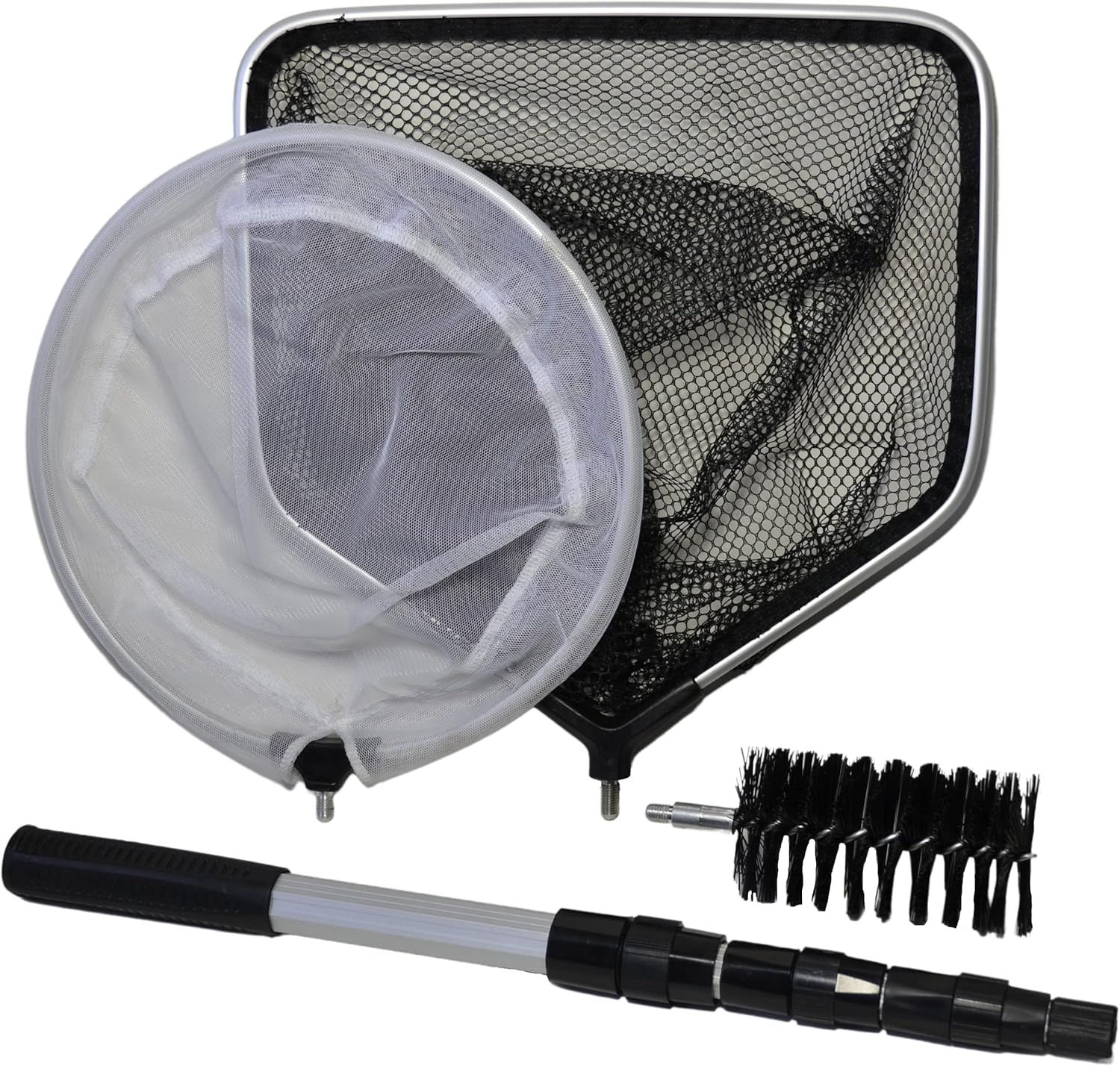 Supa 4 in 1 Pond Care Cleaning Kit Including Telescopic Pole, Skimmer Net, Catch/Landing Net & Cleaning Brush image number 5