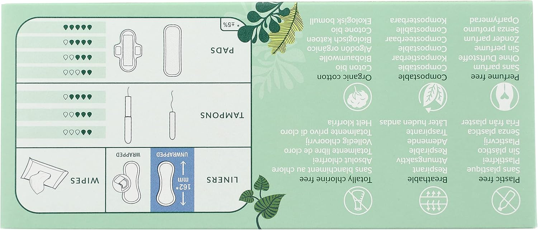 Natracare Ultra Thin Organic Cotton Panty Liner, 22 Liners image number 5