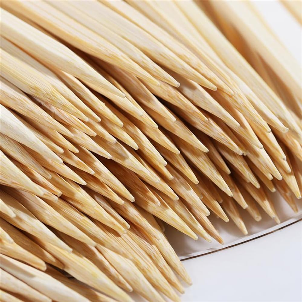 100X Bamboo Paddle Skewers - 20Cm Disposable Wooden Skewers for Appetizers, BBQ, Grilling, Kabobs, Cocktails & Party Snacks (Eco-Friendly Natural Bamboo Skewer Sticks) image number 1