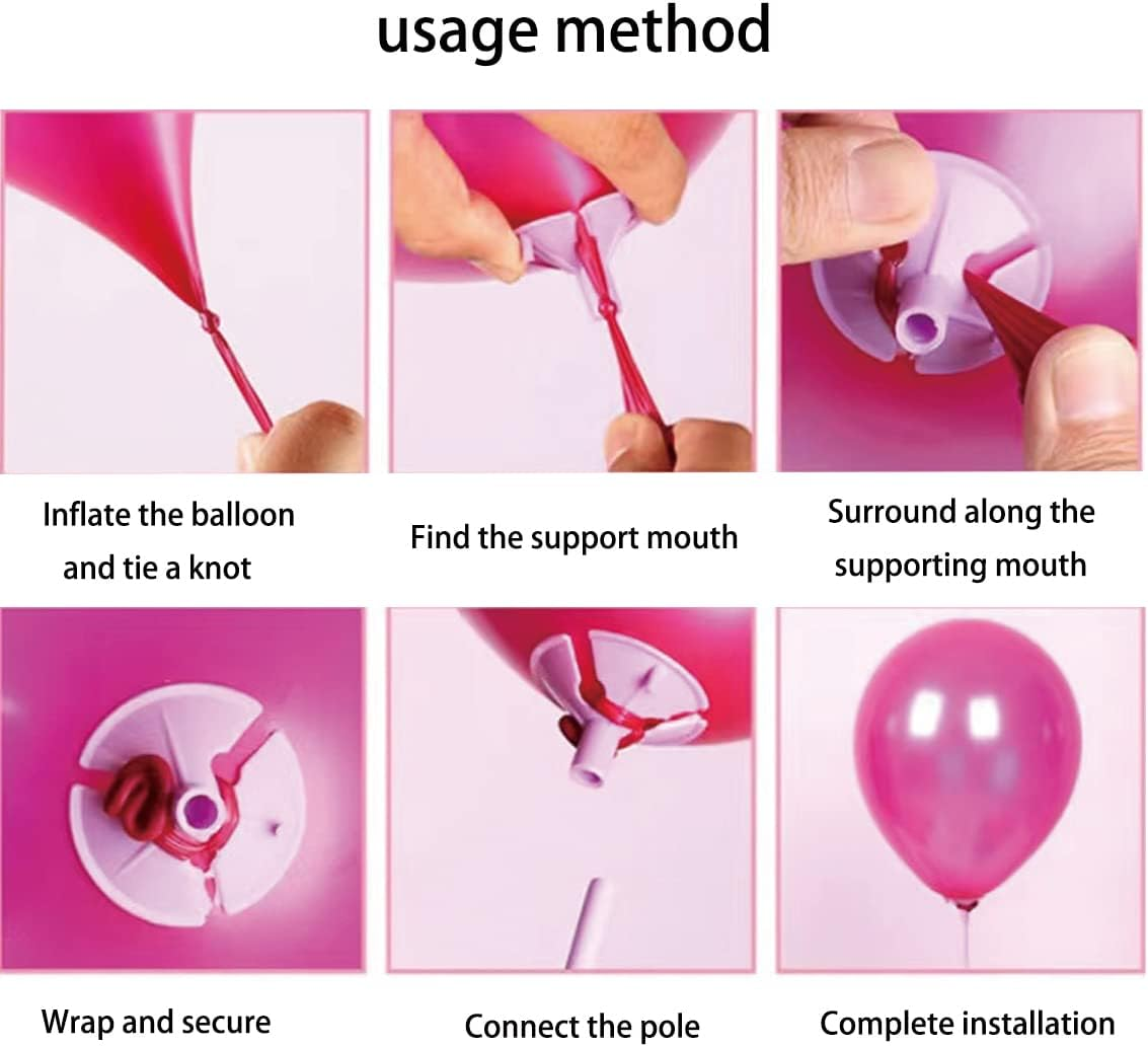 100 Balloon Holder Rods for Thickened Balloons for Weddings, Birthdays, Festivals, and Anniversary Parties Balloon Decorations for Children, Boys, and Girls (32Cm Transparent Color)