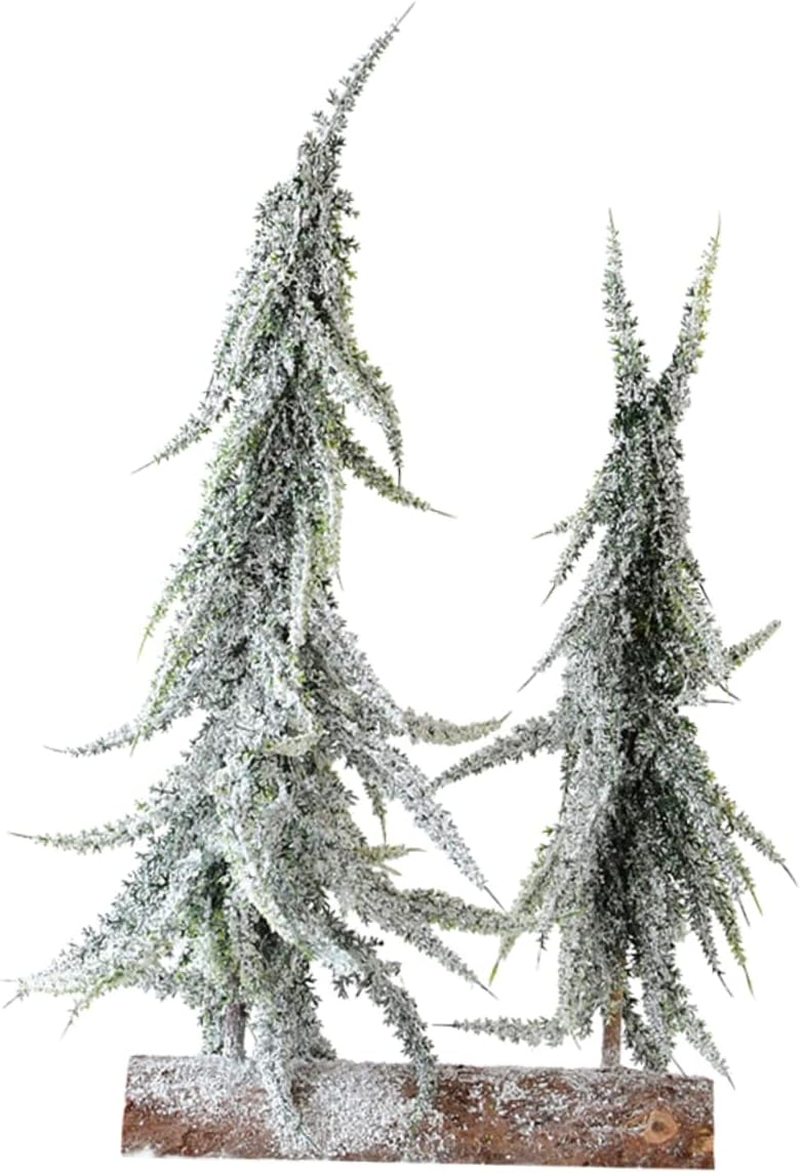 Mini Christmas Tree Snowing Tree Ornament Desktop Christmas Accessory for Home Office Tabletop Display image number 4