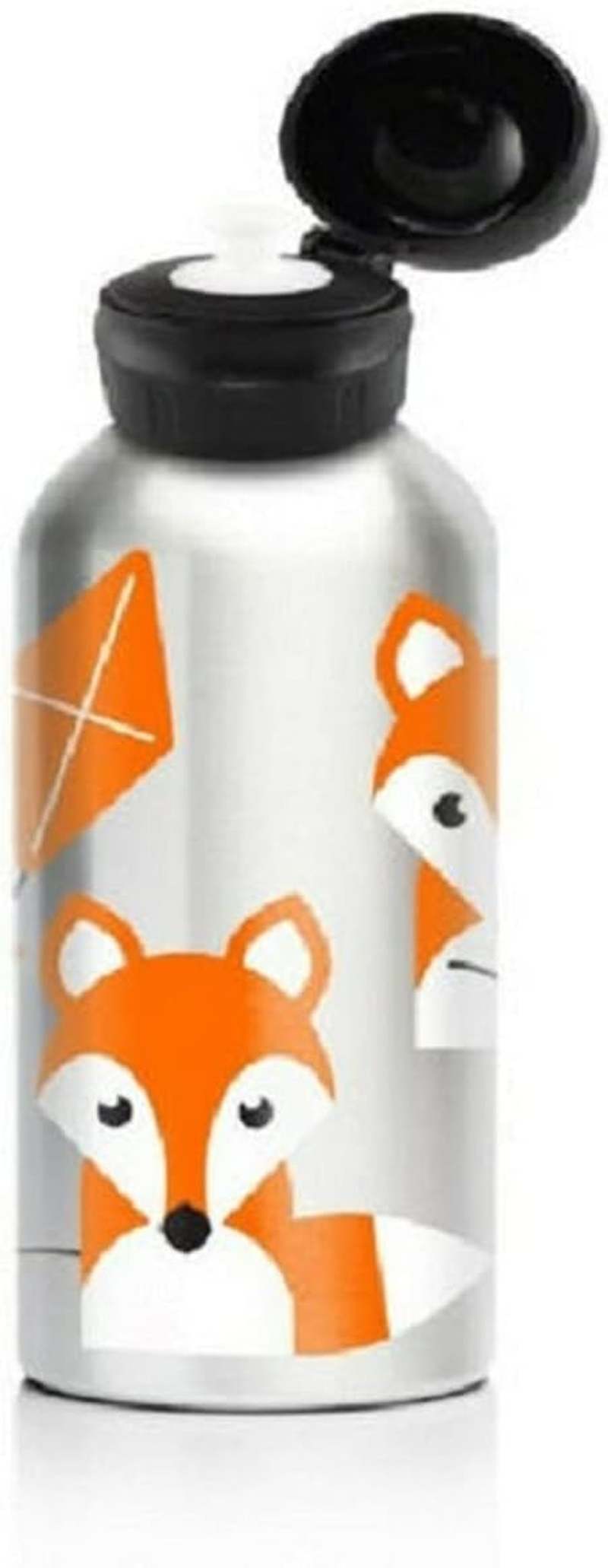 My Family Stainless Steel Kids Drink Bottle - BPA Free, Non-Toxic, Eco-Friendly, Reusable Water Bottle for Toddlers & Preschoolers (400Ml) - Foxy