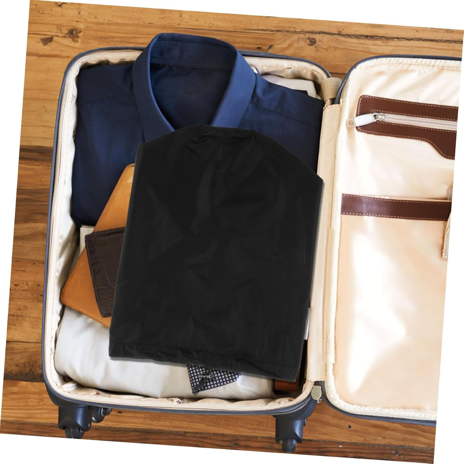 EXHUMKY Portable Drawstring Stuff Sack for down Jackets Lightweight Clothes Organizer for Travel and Outdoor Use Durable Chinlon Design Height image number 6