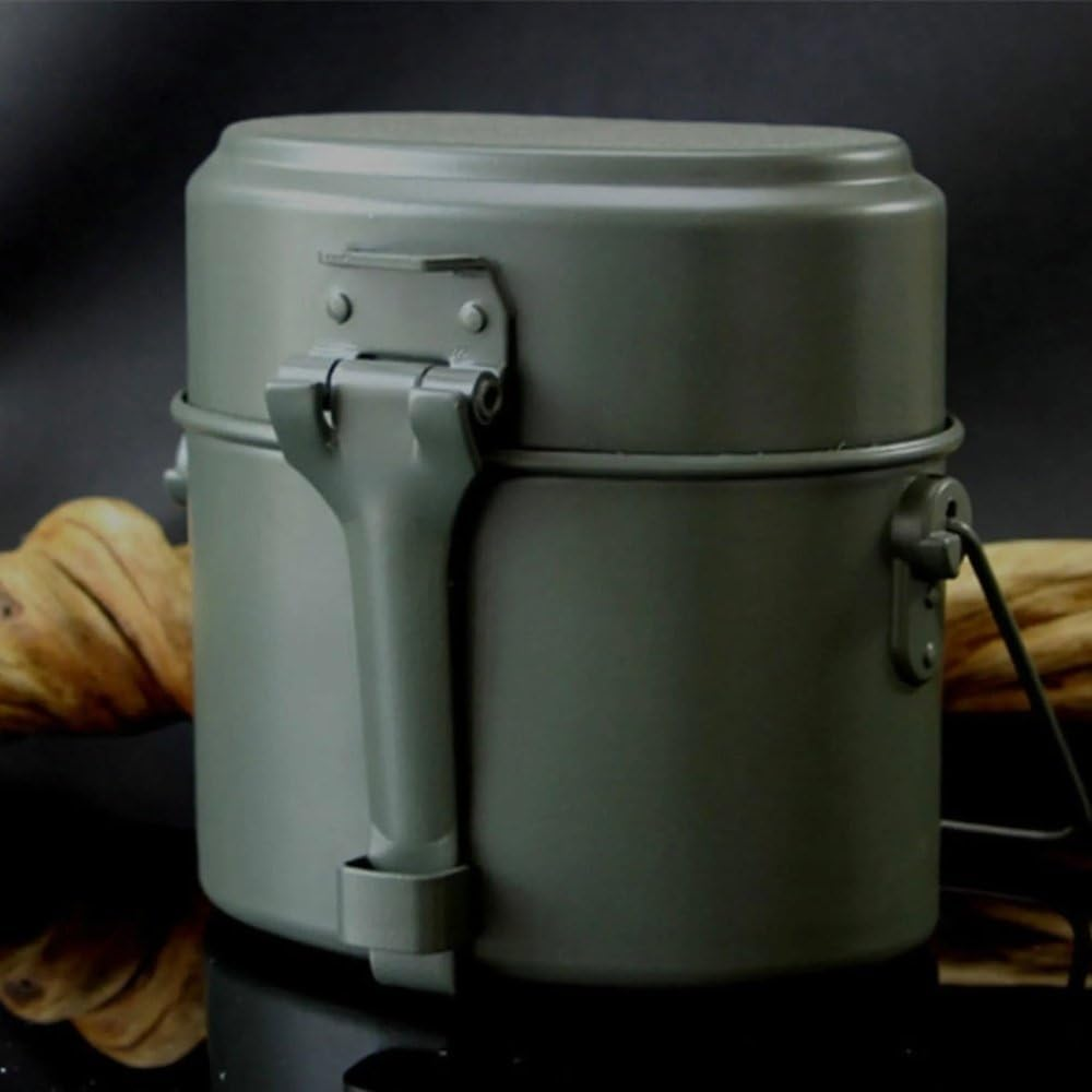 Outdoor Portable Cookware Set for Camping & Hiking - Army Mess Kit, Military-Grade Cooking Gear