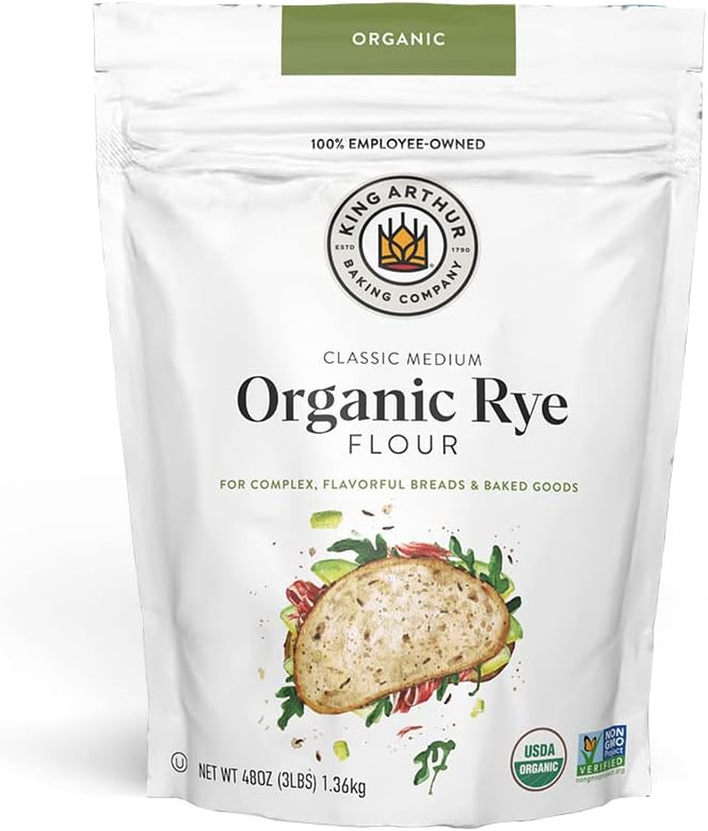 King Arthur Flour Organic Medium Rye Flour for Complex Flavorful Breads & Baked Goods, 100% Organic Non-Gmo Project Verified, 3 Pounds (Pack of 1) image number 6