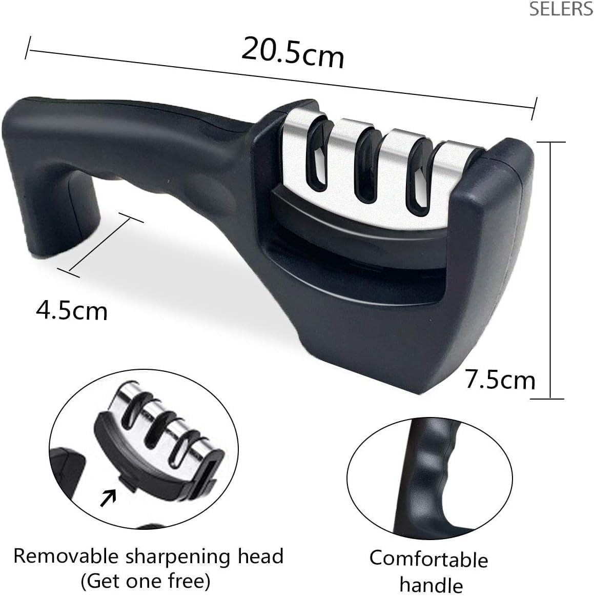 Arsline Knife Sharpener - Professional, Easy-To-Use Sharpening Tool for Kitchen, Chef, and Hunting Knives - Compact, Durable, and Ergonomic Design image number 1