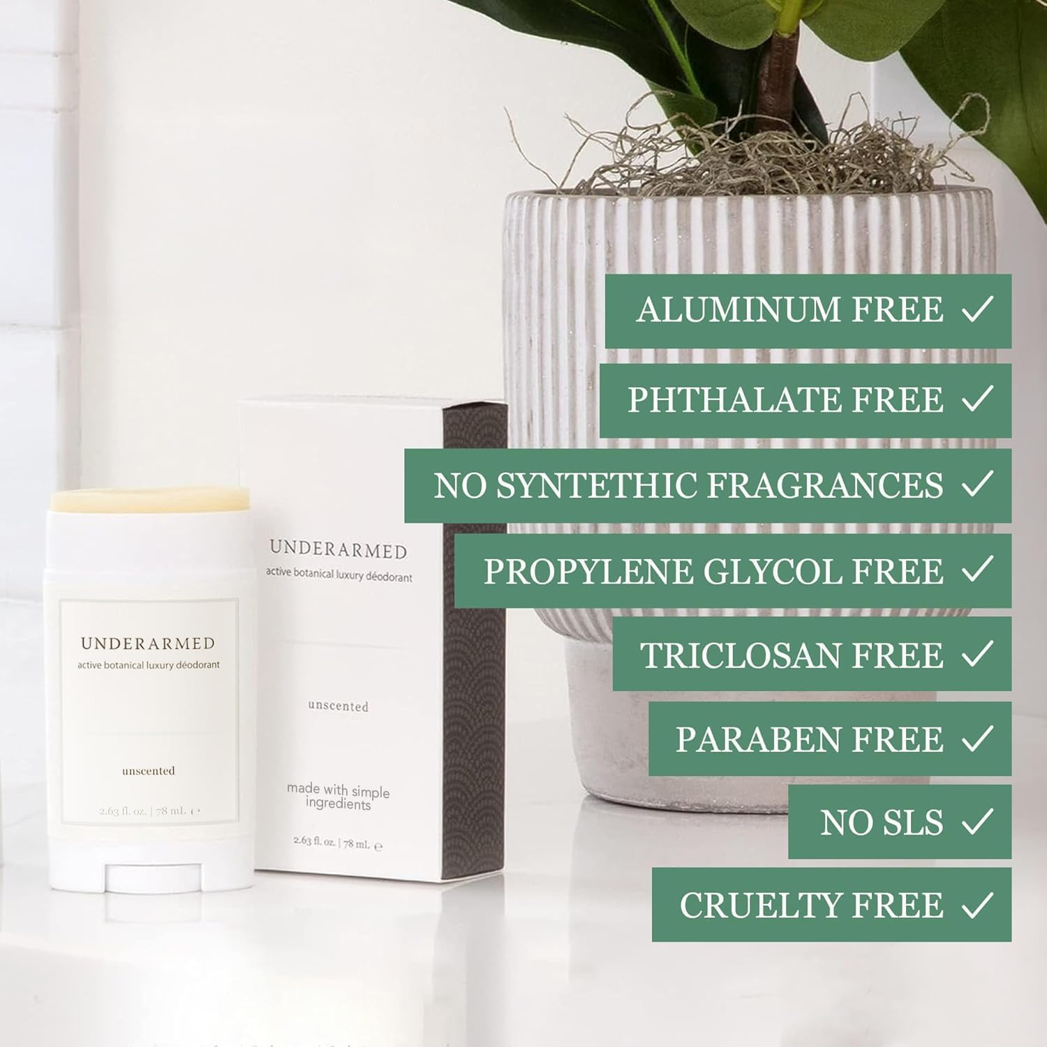 Natural Deodorant Aluminium-Free (That Works) Citrus/Juniper - Stay Fresh All Day - Underarmed for Women & Men - Organic, Healthy, Safe, Non Toxic - Phthalate, Paraben, Gluten & Cruelty Free image number 4