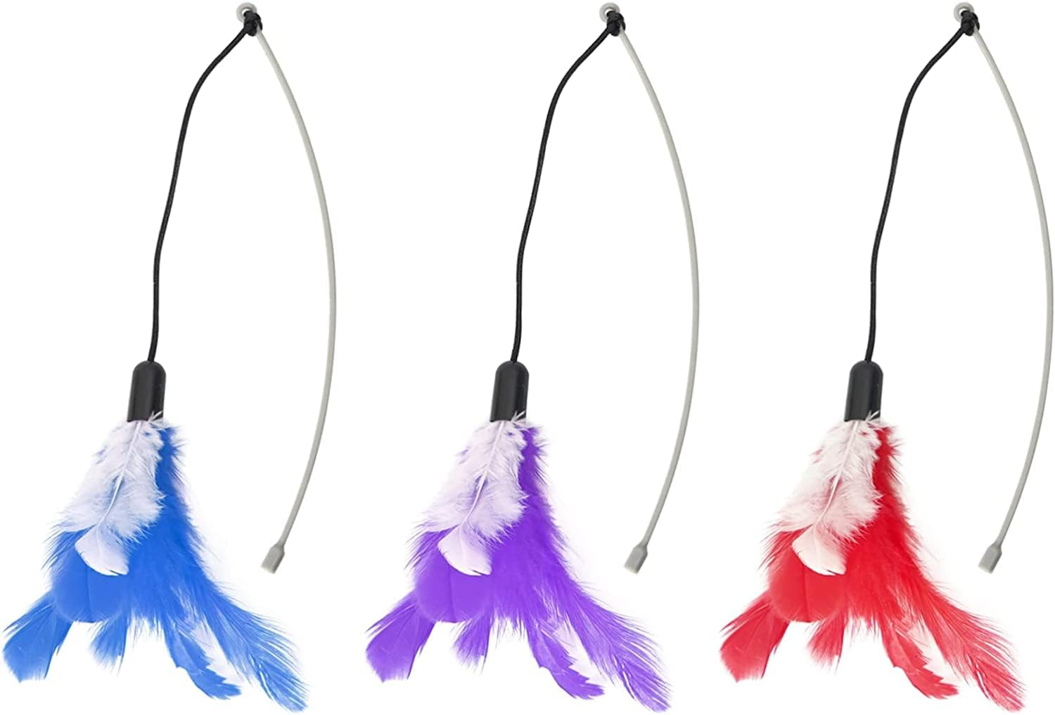 DOEL Replacement Feather Wall Cat Toys for Indoor Cat Feather Toys, Automatic Pet Exercise Toys, Electric Tumbler Cat Toys for Play Cats/Kitten with Feather