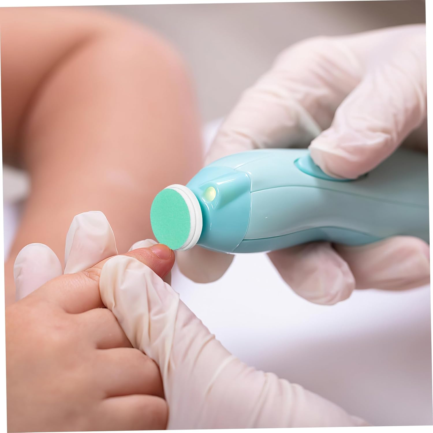 24Pcs Baby Nail File Pads Nail Trimmer Replacement, Electric Nail File Baby Replacement Pads, Electric Baby Nail Grinding Heads for Standard Electric Kid Nail Trimmer image number 1