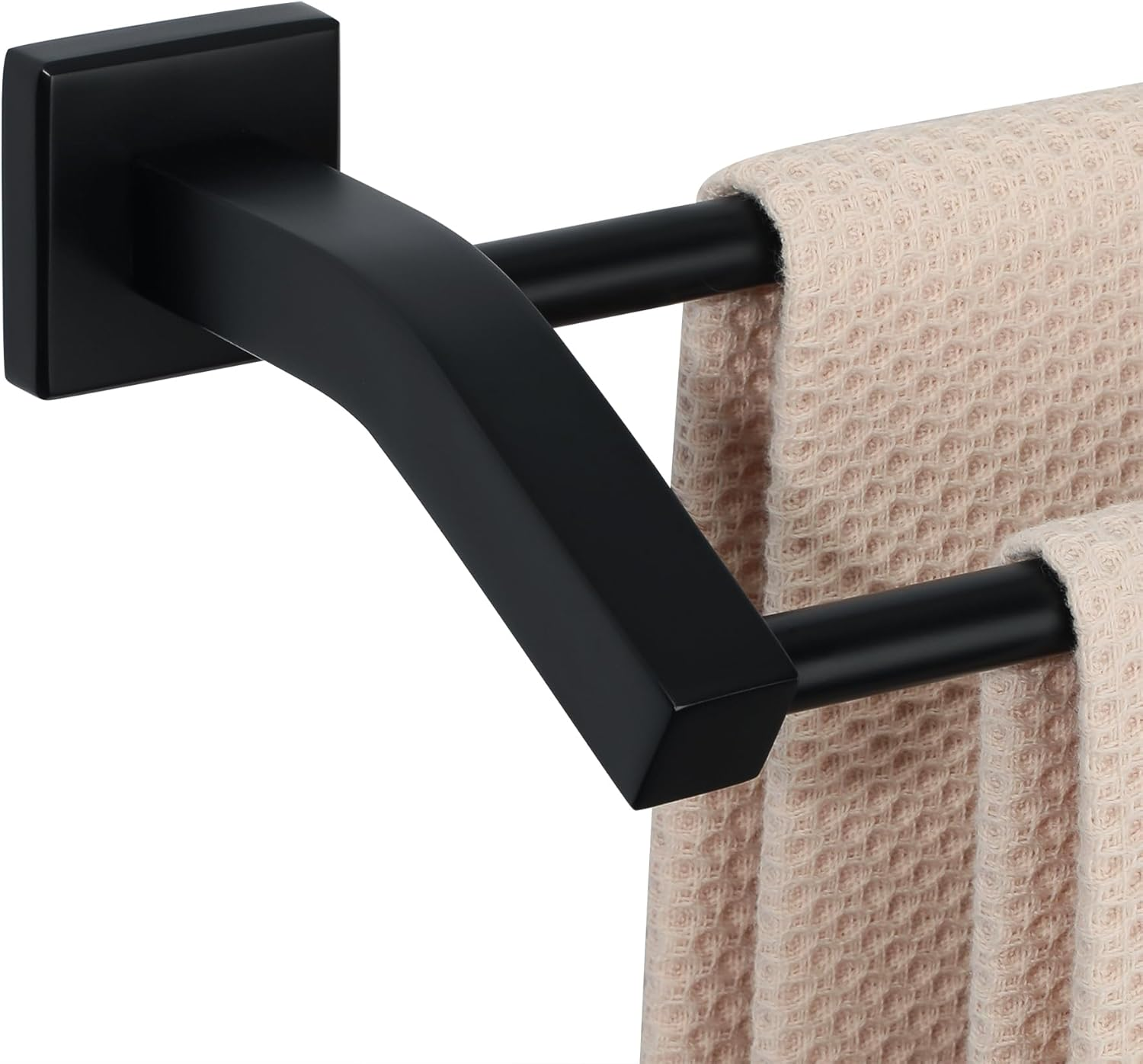 Alise GK9009-B Bathroom Double Towel Bar Wall Mount 24-Inch,Sus304 Stainless Steel Matte Black image number 5