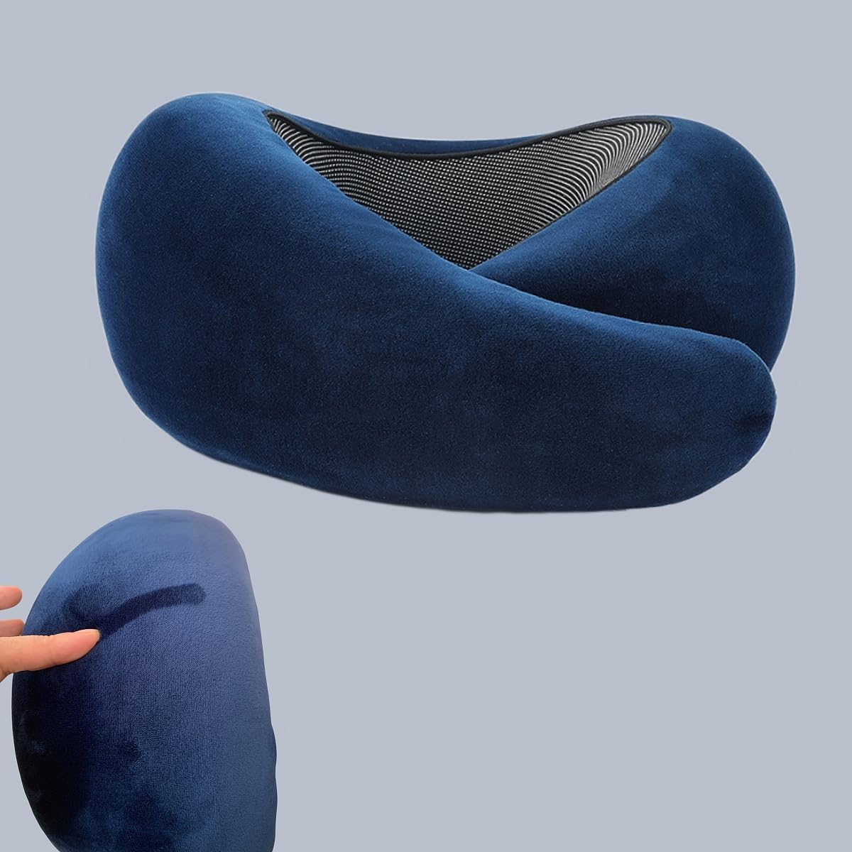 KOKOCCBD Travel Neck Pillow, Memory Foam Ergonomic Travel Pillow for Airplane, 360 Degree Comfort and Breathable, Portable Pillows Neck for Airplane, Cars, Office& Home, Pillow with Washable Cover