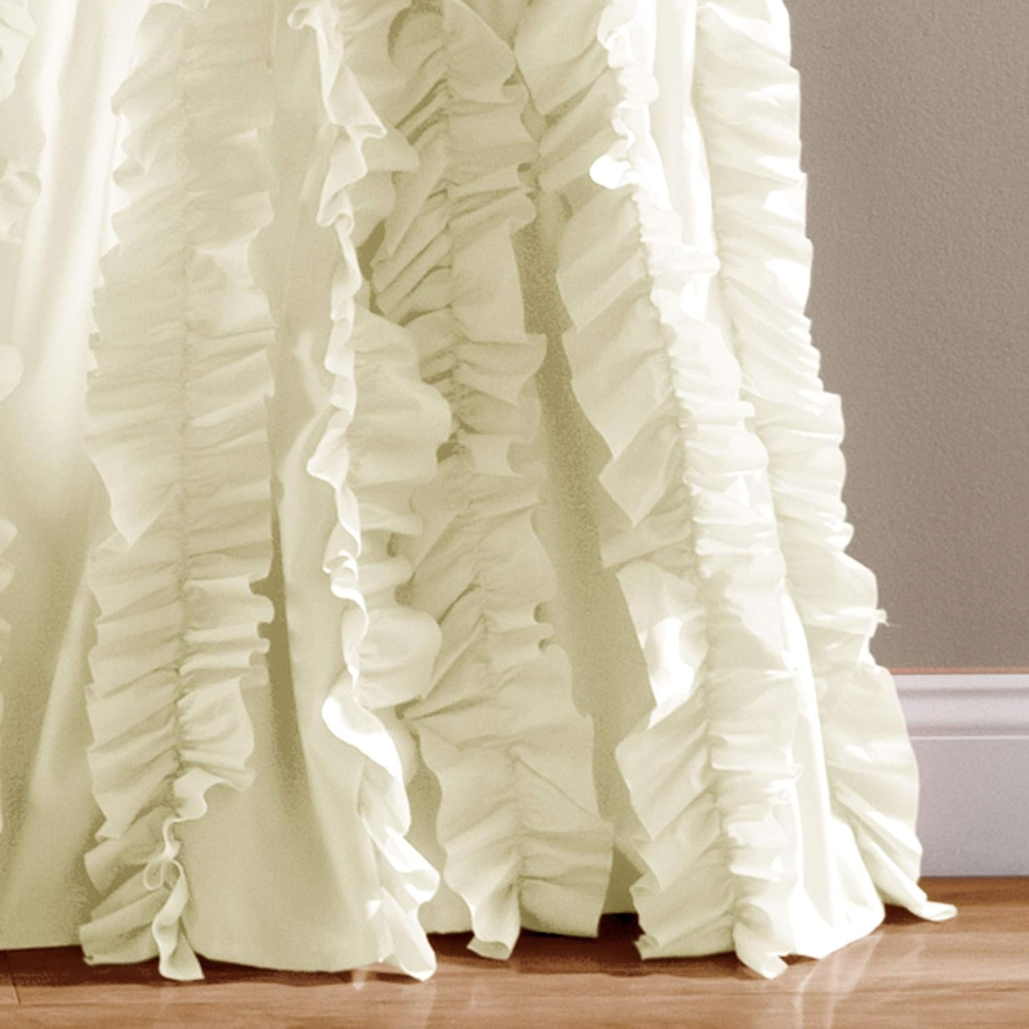 Lush Decor Belle Window Curtain Panel, Ivory, 1 Panel image number 6