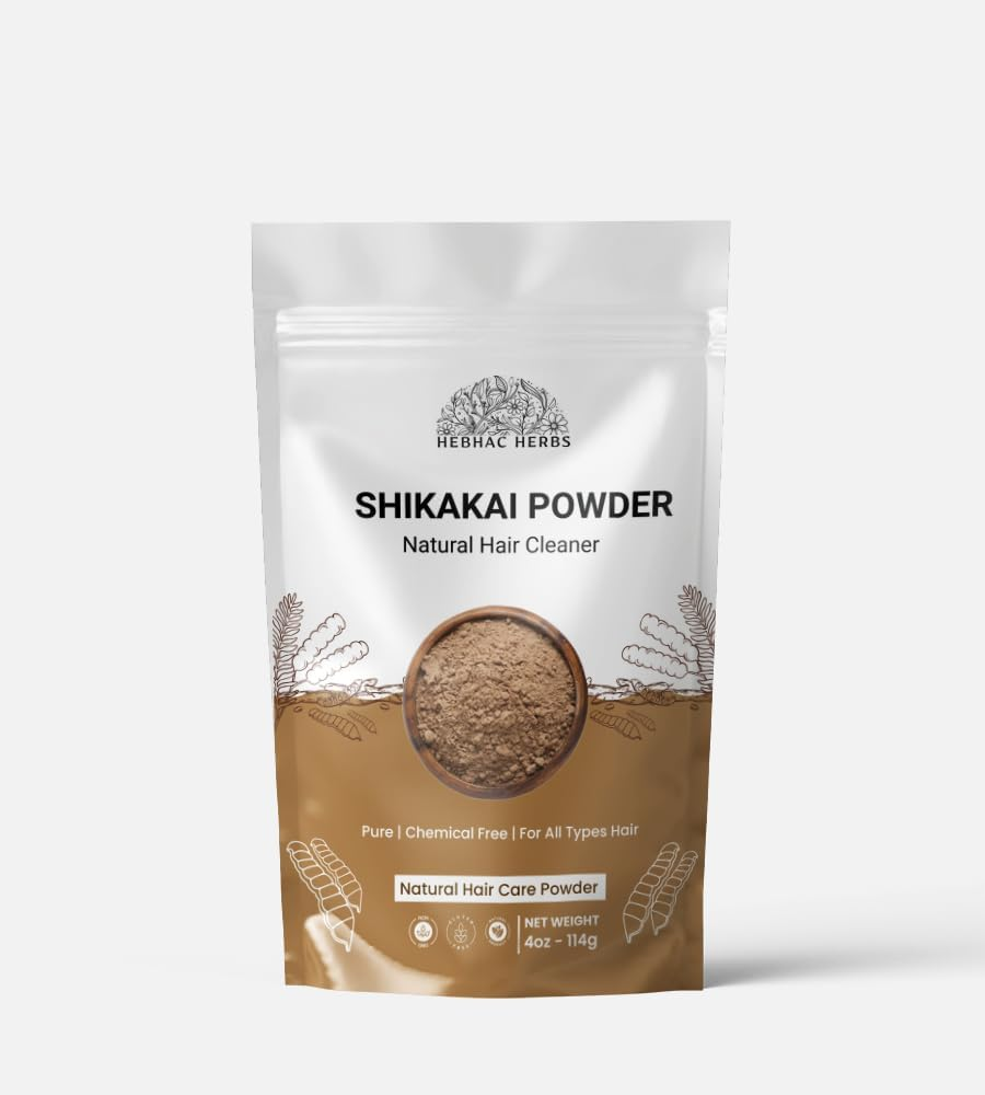 Shikakai (Acacia Concinna) Powder | Natural Hair Cleanser & Conditioner | for Men & Women | Suitable for All Hair Types by Hebhac Herbals