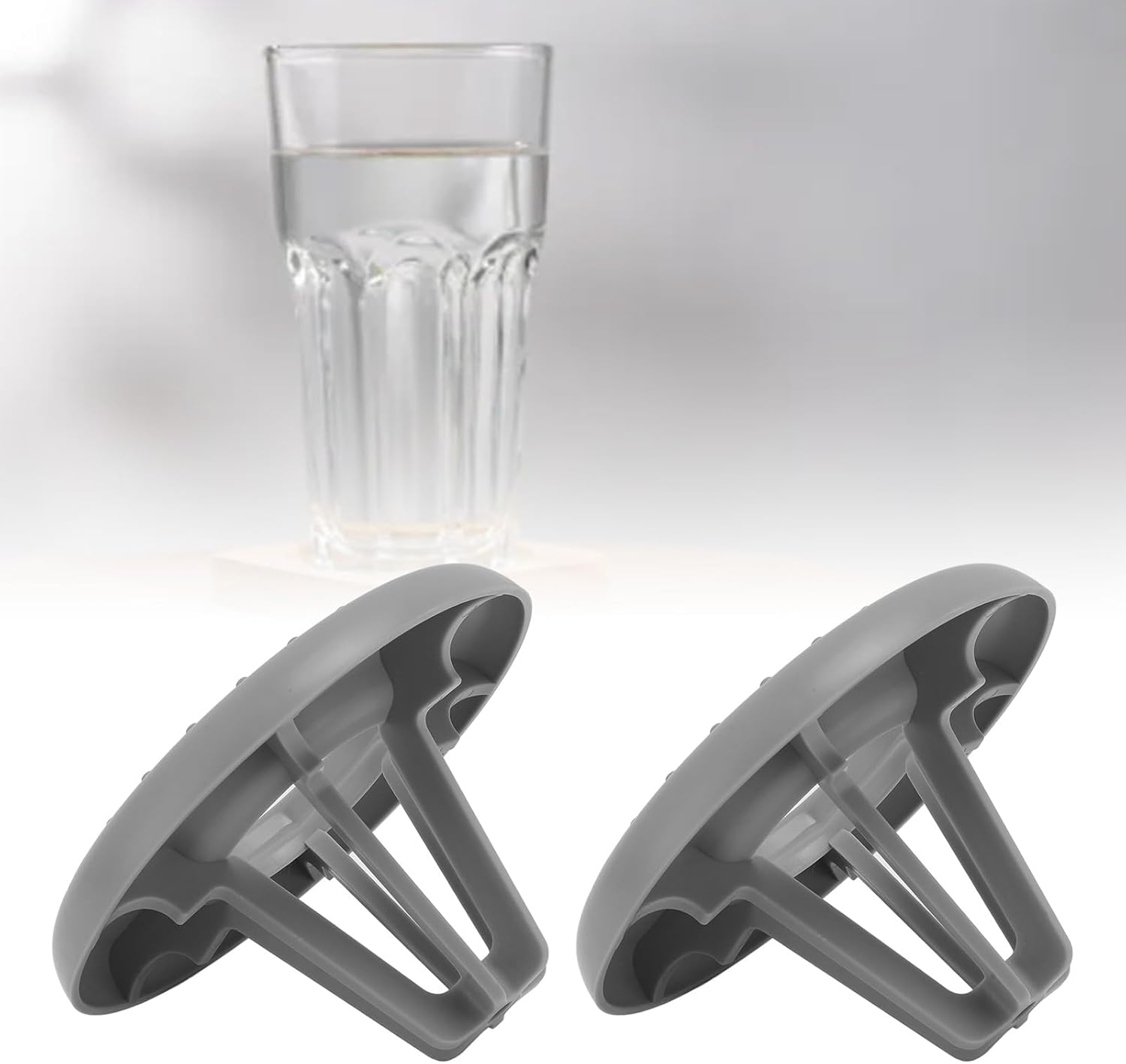 Water Bottle Rack Dryer, Bottle Drying Rack Thickened 2Pcs Multipurpose for Drinking Glasses (Gray) image number 3