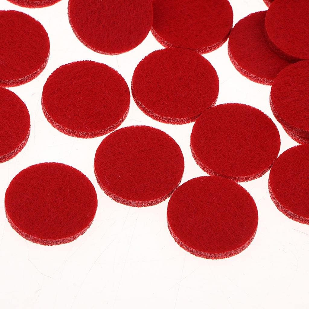 Generic Wholesale Set of 200 Replacement Pads for Essential Oil Diffuser Jewelry - Choose from 11 Colors, Red image number 3