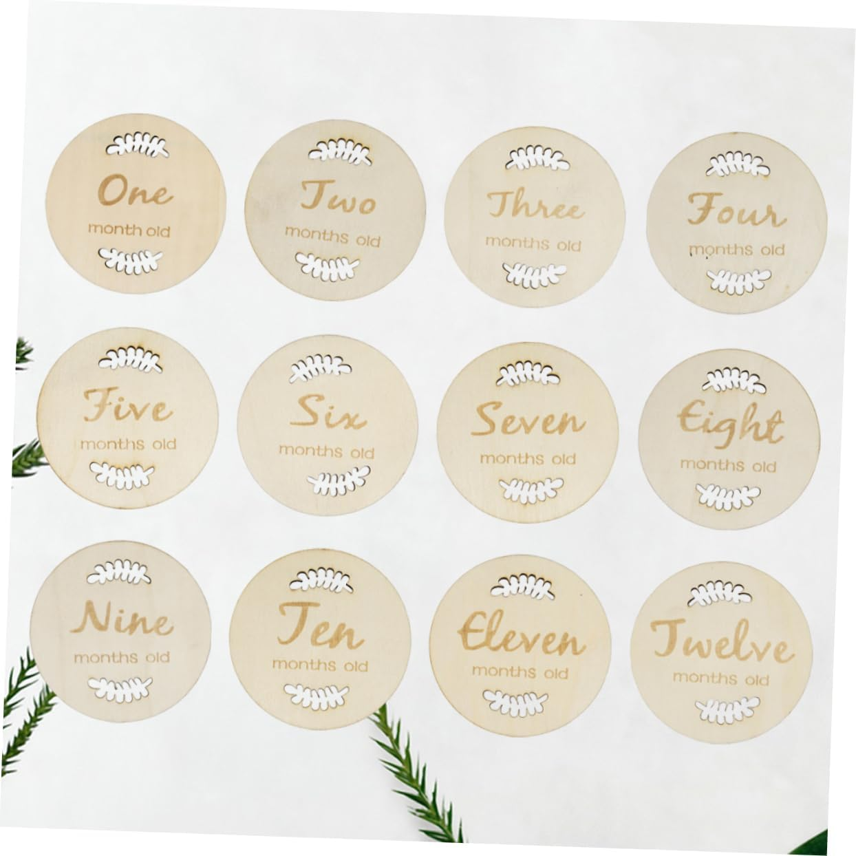 Creative Milestone Cards Fun Birth Month Days Tracker for Newborn Photos Keepsakes Shower Self Adhesive Fashionable Design image number 5