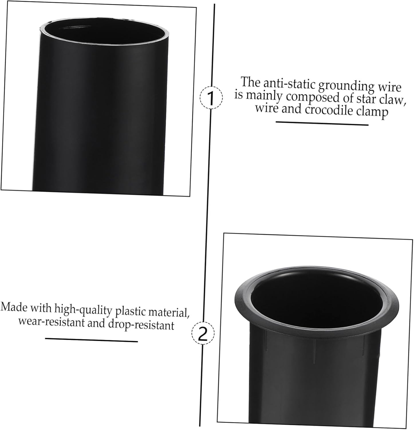 PERSELOSO 5Pcs Plastic Subwoofer Port Tubes 60X110Mm Bass Reflex Speaker Air Outlets Replacement Woofer Box Port Tubes for Home Audio Speaker Accessories image number 1