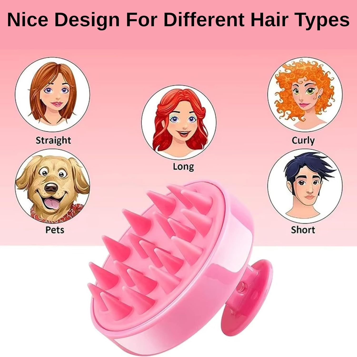 Root Comb Applicator Bottle 6 Oz/180 Ml with Scalp Massager Brush for Hair Dye, Shampoo, Oil Treatment & Scalp Care, Hair Coloring and Liquid Applicator Tool (Pink) image number 6