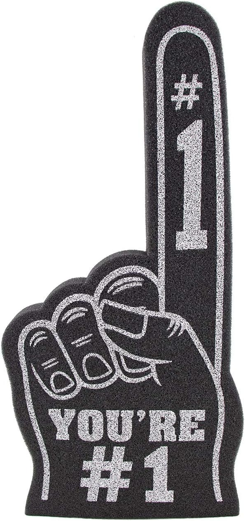 Giant Foam Finger 18 Inch- You'Re Number 1 Foam Hand for All Occasions - Cheerleading for Sports - Exciting Vibrant Colors Use as Celebration Pom Poms- Great for Sports Events Games School Business