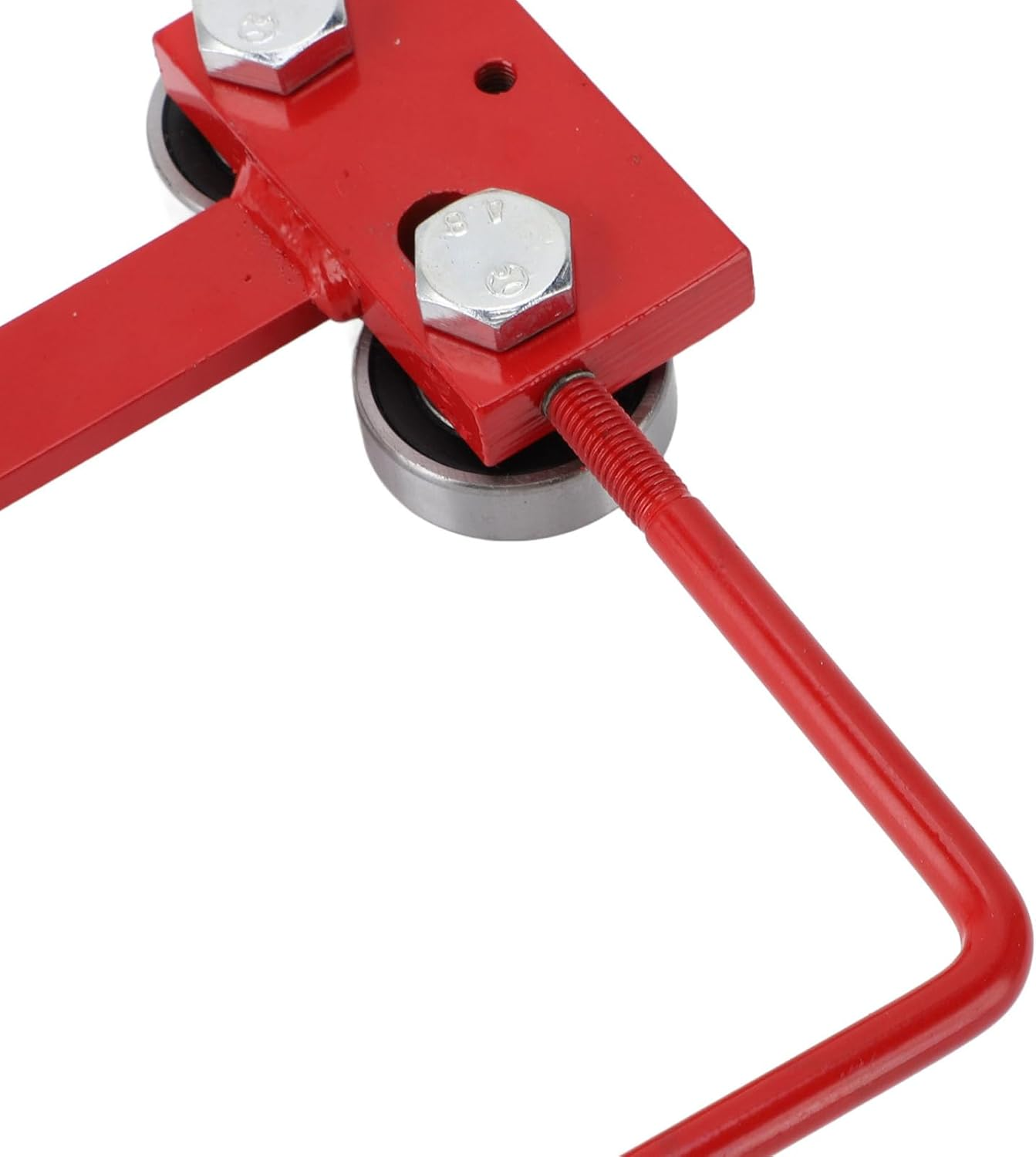 Chainsaw Bar Rail Tightening Repair Tool, Cast Iron Aluminum Chainsaw Bar Rail Closing Tool with Efficient File Design, for Chainsaw Chain Grinding, Red image number 4