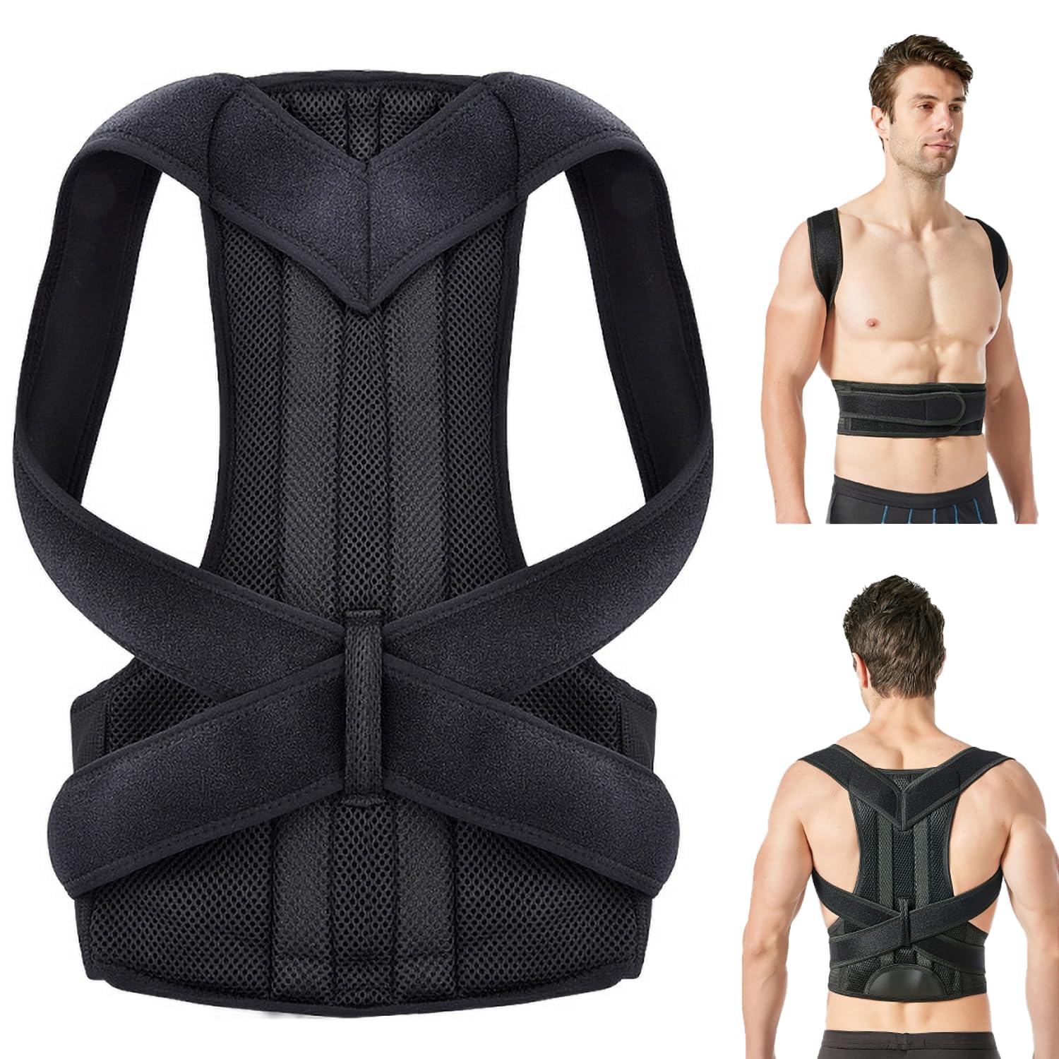 Posture Corrector, Back Posture Corrector for Men&Women, Back Straightener Posture Corrector Back Support Brace Posture Corrector Improve Back Pain, Spine Corrector, Adjustable Posture Trainer(M) image number 4