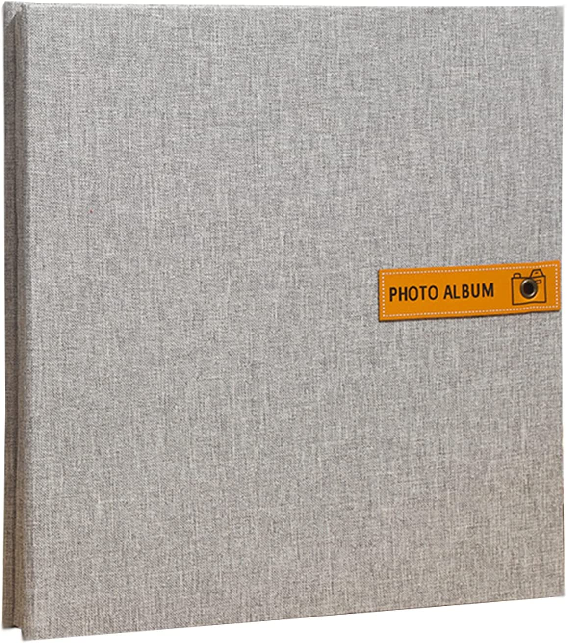 60 Pages Large Photo Album Self Adhesive 4&times;6 5&times;7 8&times;10 Inch Pictures DIY Scrapbook Magnetic Album for Family Wedding with Metal Pen, Grey image number 2