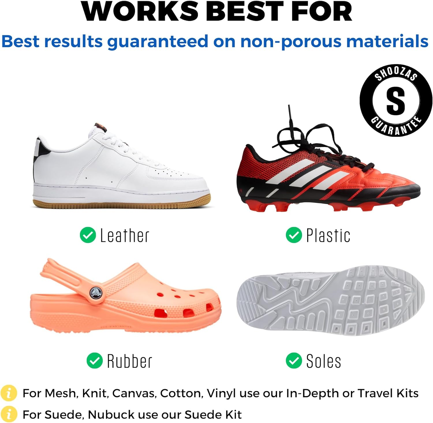 Shoozas Foam Shoe Cleaner - No Water Needed, Quick Dry, Non-Toxic, Safe on All Materials image number 5