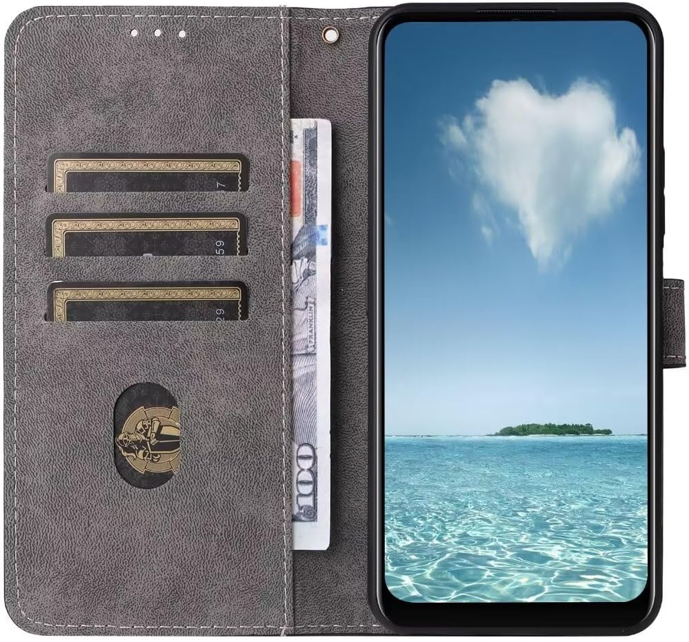 COQUE Case for Nothing Phone 3A Pro Case, (Shockproof) Flip Cover, (RFID) Protection Premium Leather Case with Card Slot, Blue - Black image number 3