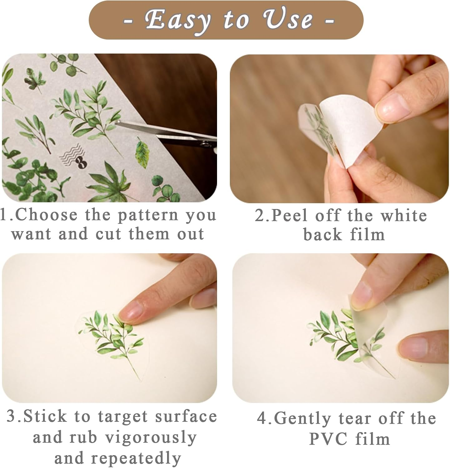 12 Sheets Rub on Transfers for Furniture Crafts Vintage Rub on Transfer Stickers Flower Plant Mushroom Butterfly Berry Stickers for Wood Fabric Furniture Decals for Home Office Scrapbooking Journals image number 4