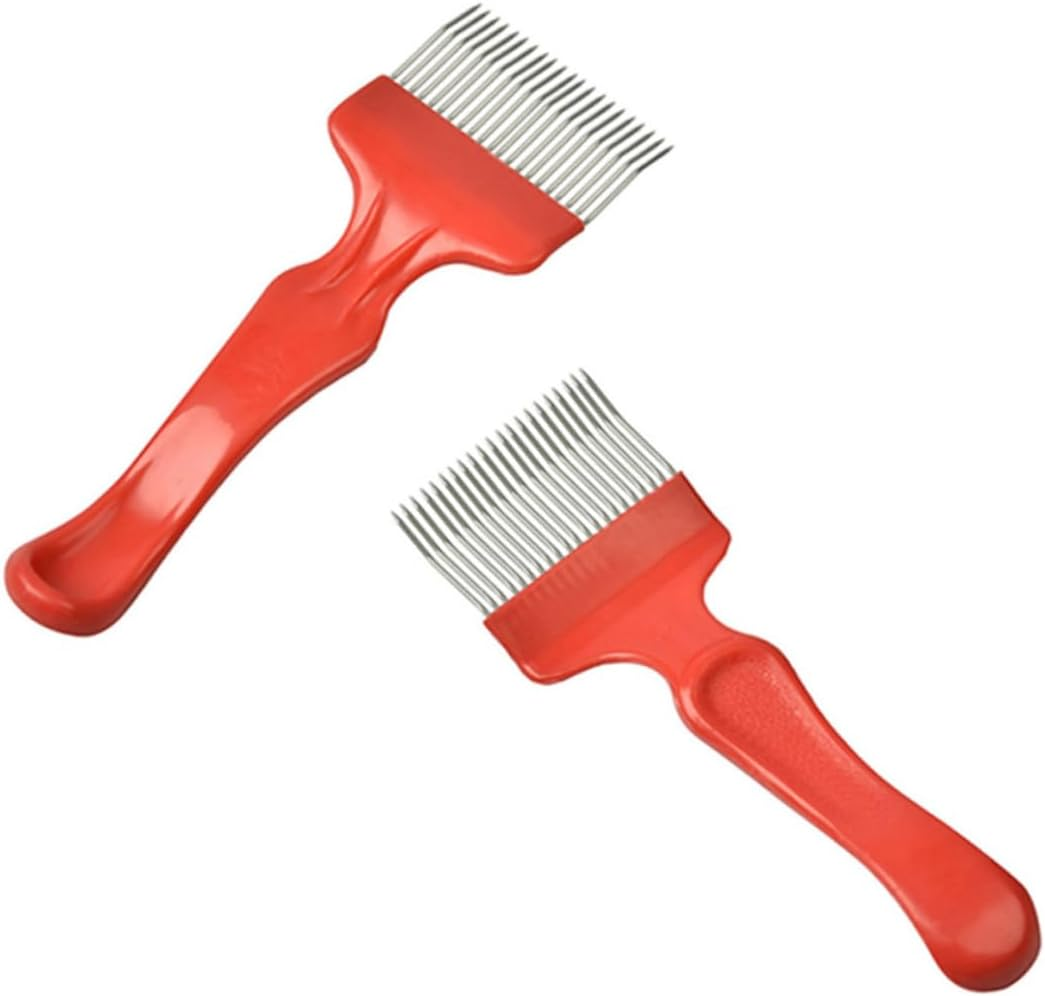 VANZACK Stainless Steel Uncapping Fork with Tines Essential Beekeeping Tool for Easy Honeycomb Maintenance for Inspecting Drone Brood and Uncapping Reach Areas image number 4