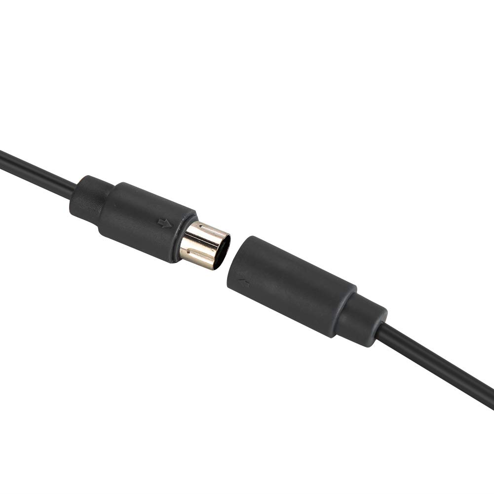 USB 5Pin Gamepad Cable Replacement Wire Breakaway Adapter for Xbox 360 Wireless Game Controllers Charge and Play Kit, Black (Black) image number 1