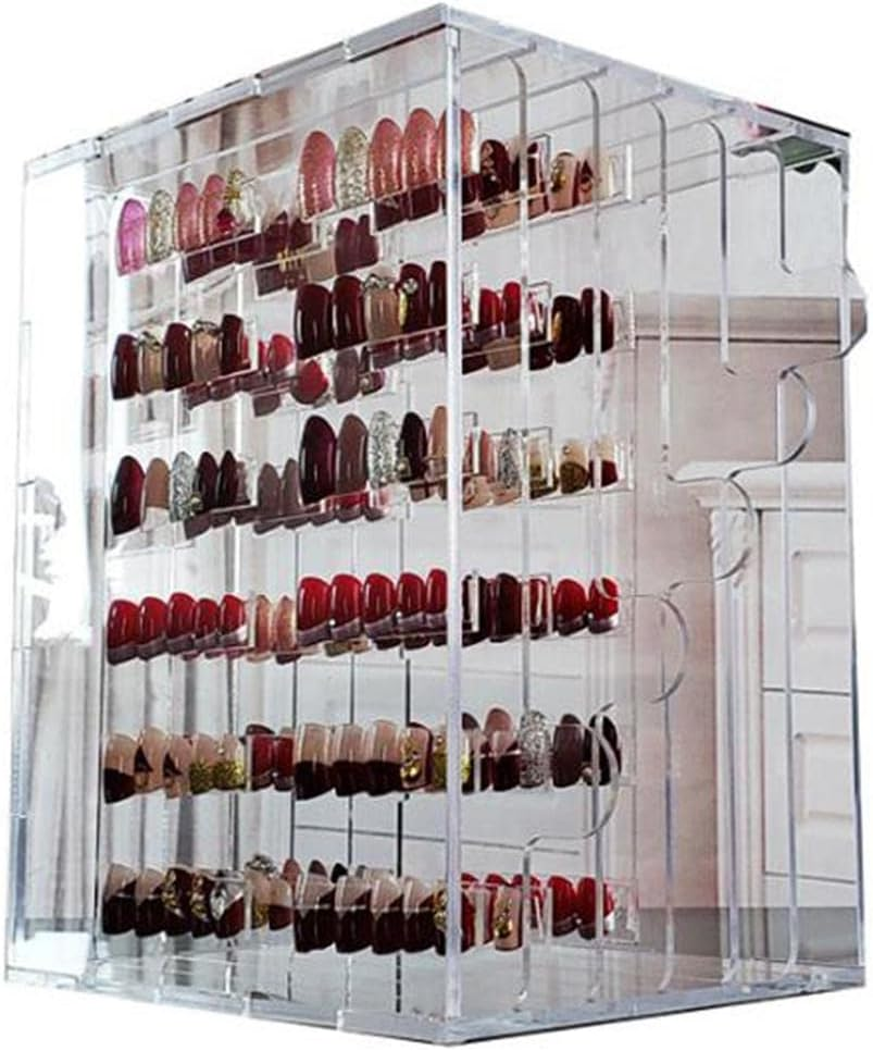 Eigell 2 Sets Acrylic Box Containers Case Practice Display Stand Acrylic False Nails Tips Holder and Shop image number 6