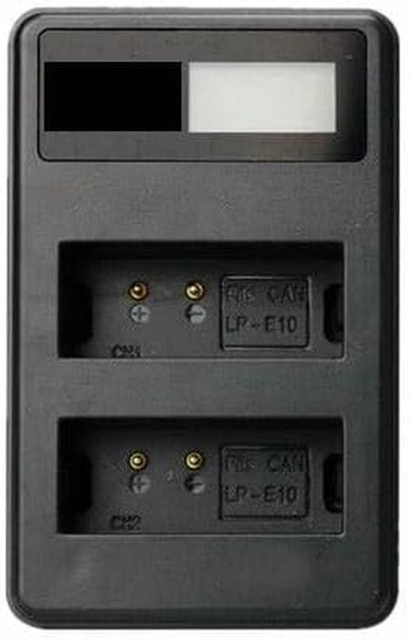 TAVICE LP-E10 LCD Charger for Canon EOS 1100D 1200D 1300D Kiss X50 image number 2