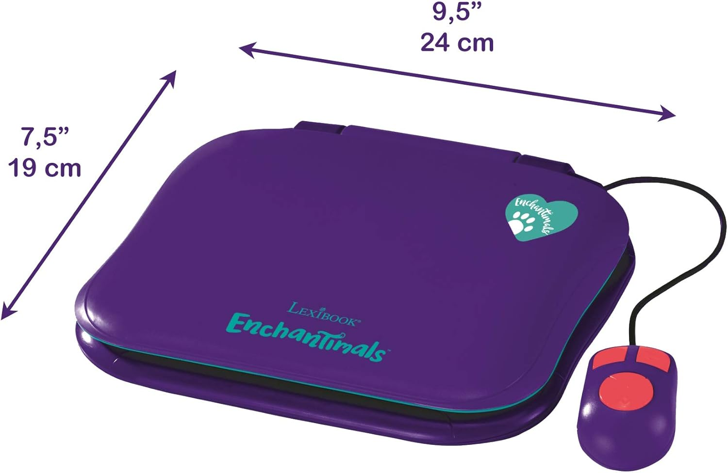 LEXIBOOK Mattel Enchantimals Felicity Fox & Flick Educational Laptop to Learn and Play-30 Activities to Discover English, Mathematics, Music, Knowledge, Logic and Games-Purple/Green, JC590ECEN image number 4