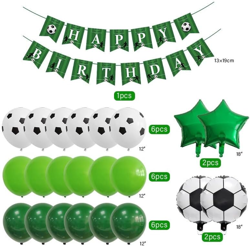 Football Championship Trophy Aluminium Balloon Set, Birthday Party Decorations（26 PCS） image number 4