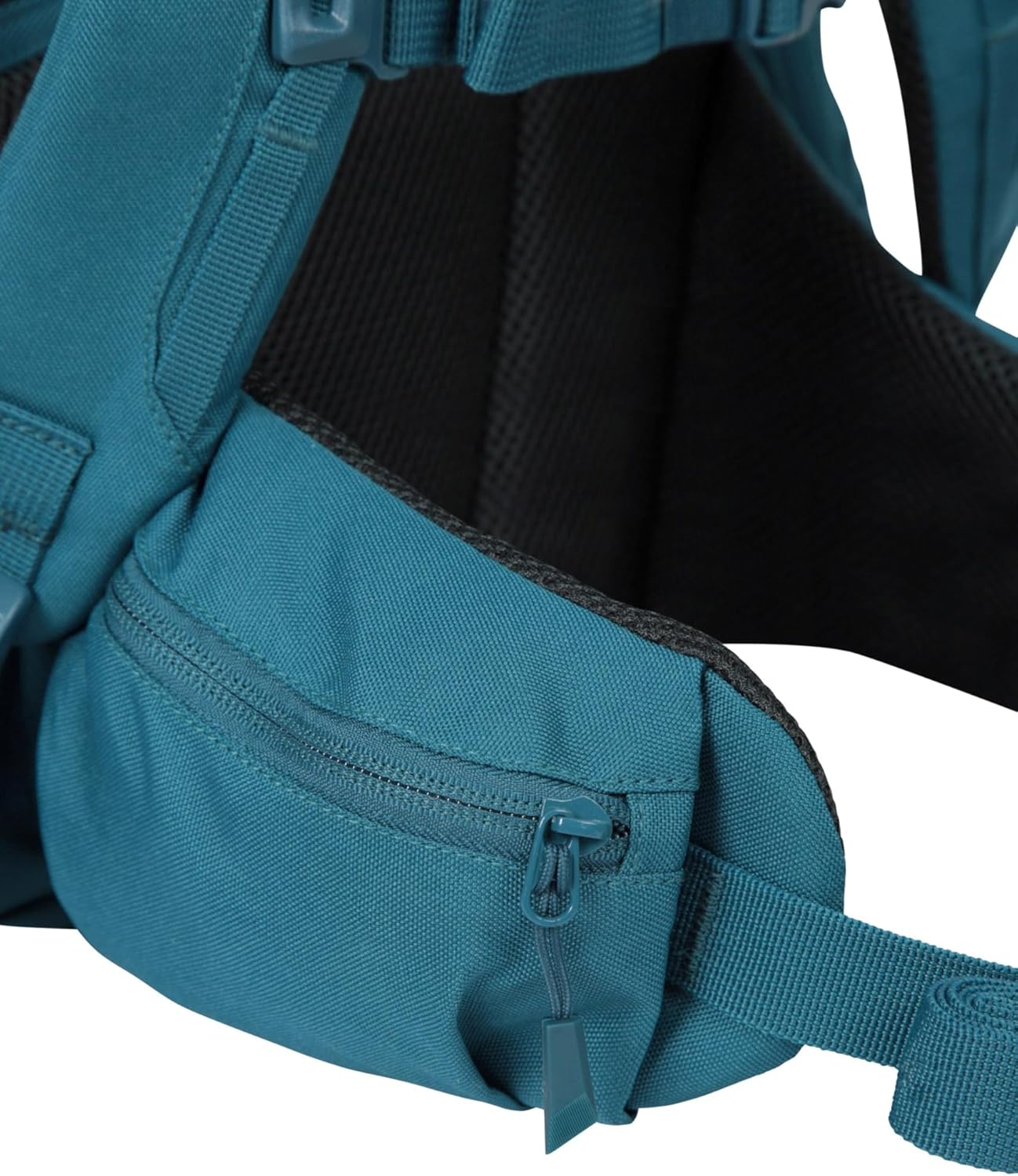 Mountain Warehouse Pace 30L Rucksack - Hydration Compatible Backpack, Airflow Back System Rucksack, Packaway Rain Cover - for Travelling, Camping, Hiking - Grey image number 6