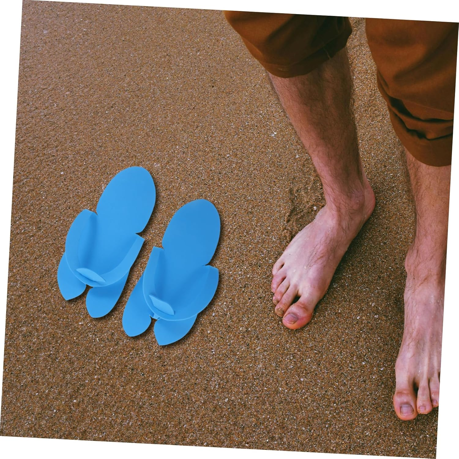 SHERCHPRY 48 Pairs Disposable EVA Pedicure Slippers Design for Spa and Salon Use Women Guest Slippers Soft Supple Material Convenient for Home and Travel image number 5