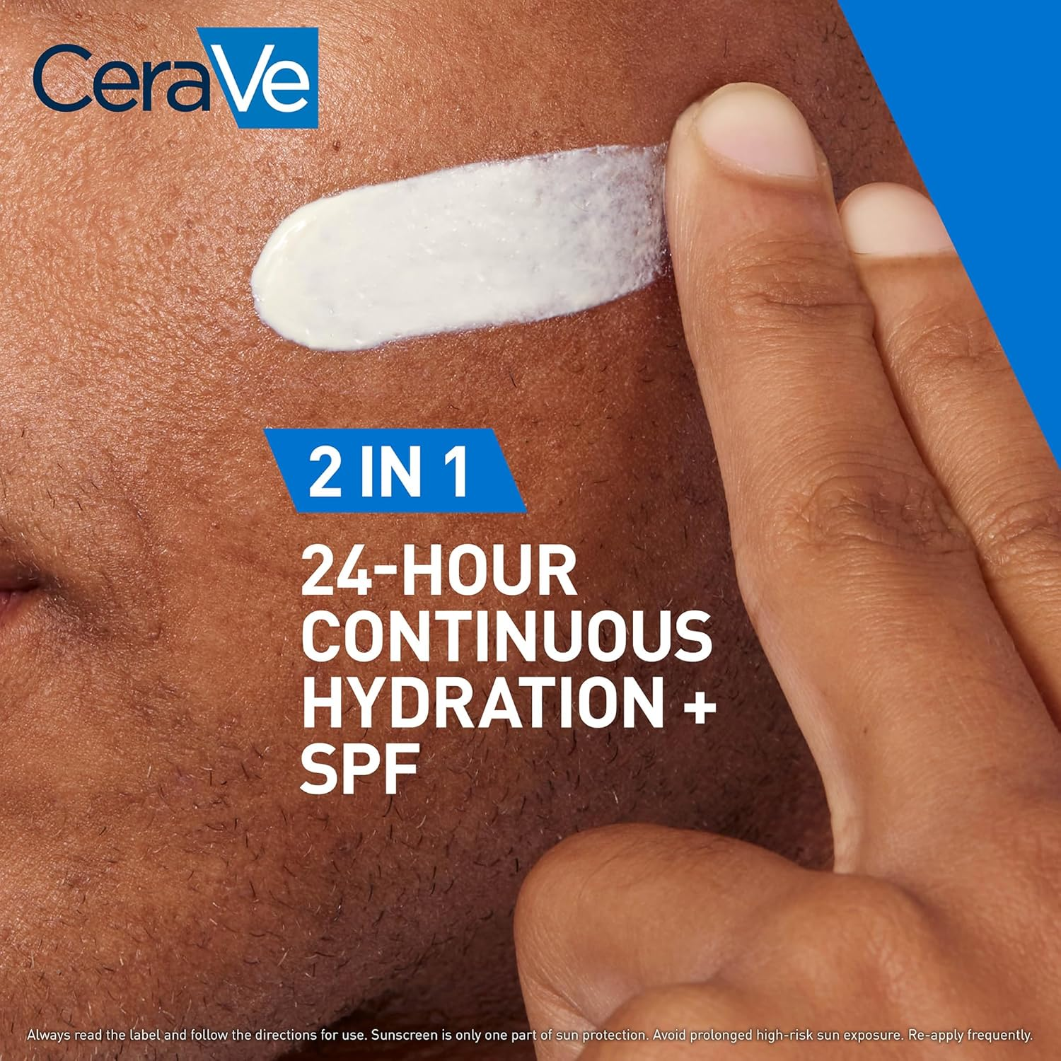 Cerave Facial Moisturising Lotion AM SPF50 52Ml, Sunscreen & Face Moisturiser 2-In-1 with UVA/UVB Protection, Ceramides + Hyaluronic Acid + Niacinamide + MVE Technology, Non-Greasy + Fragrance Free, Suits Sensitive Skin image number 6