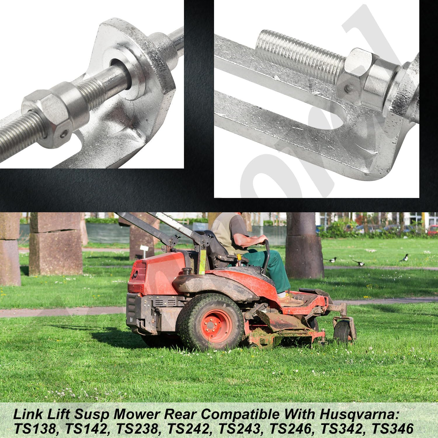 Fennoral 589464807 Link Lift Susp Mower Rear ASM 10.278 Compatible with Husqvarna Craftsman A-Riens Poulan AYP Deck Lift Link P/N 195181, 21546344 image number 1