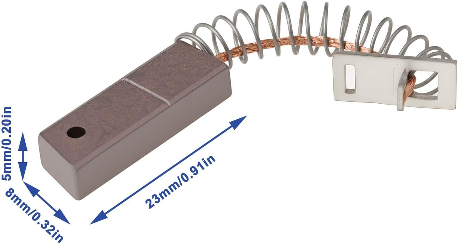 4Pcs Metal Alternators Brush A647X50870 23X8X5Mm Compatible with Mitsubishi IR IF image number 5
