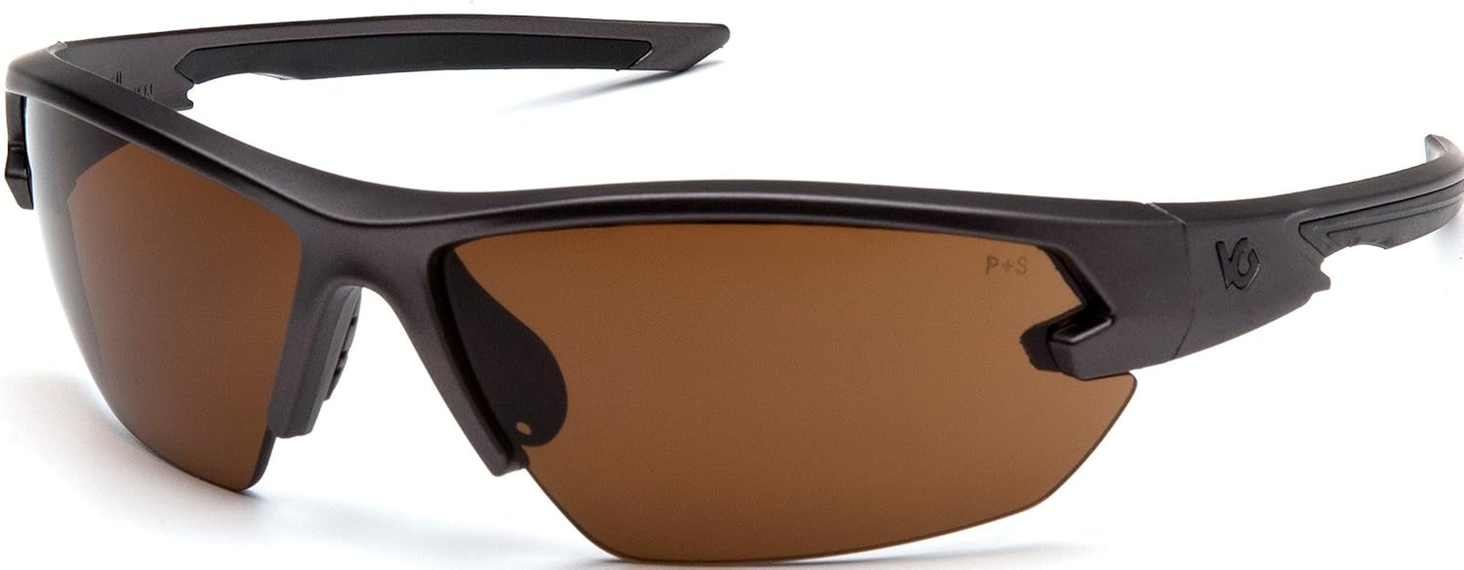 Venture Gear VGST1418T Tactical Semtex 2.0 Safety Shooting Glasses, Tan Frame, Bronze Anti-Fog Lens