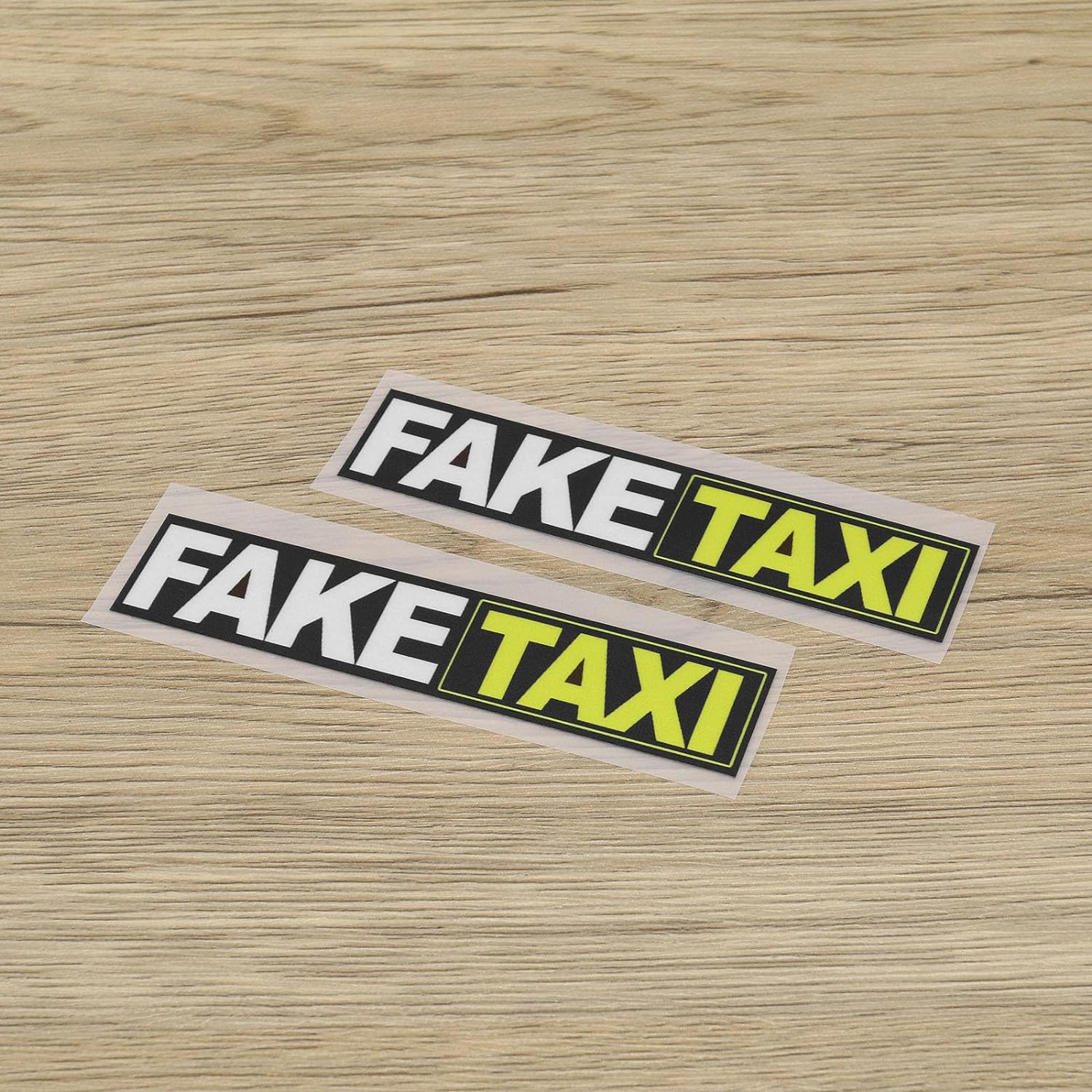 LT Easiyl 4Pcs Fake Taxi Sticker Car Sticker Waterproof Self Adhesive Sticker Cartoon Sticker Decoration for Caravan Car Bus Motorcycle Electric Car, White image number 3