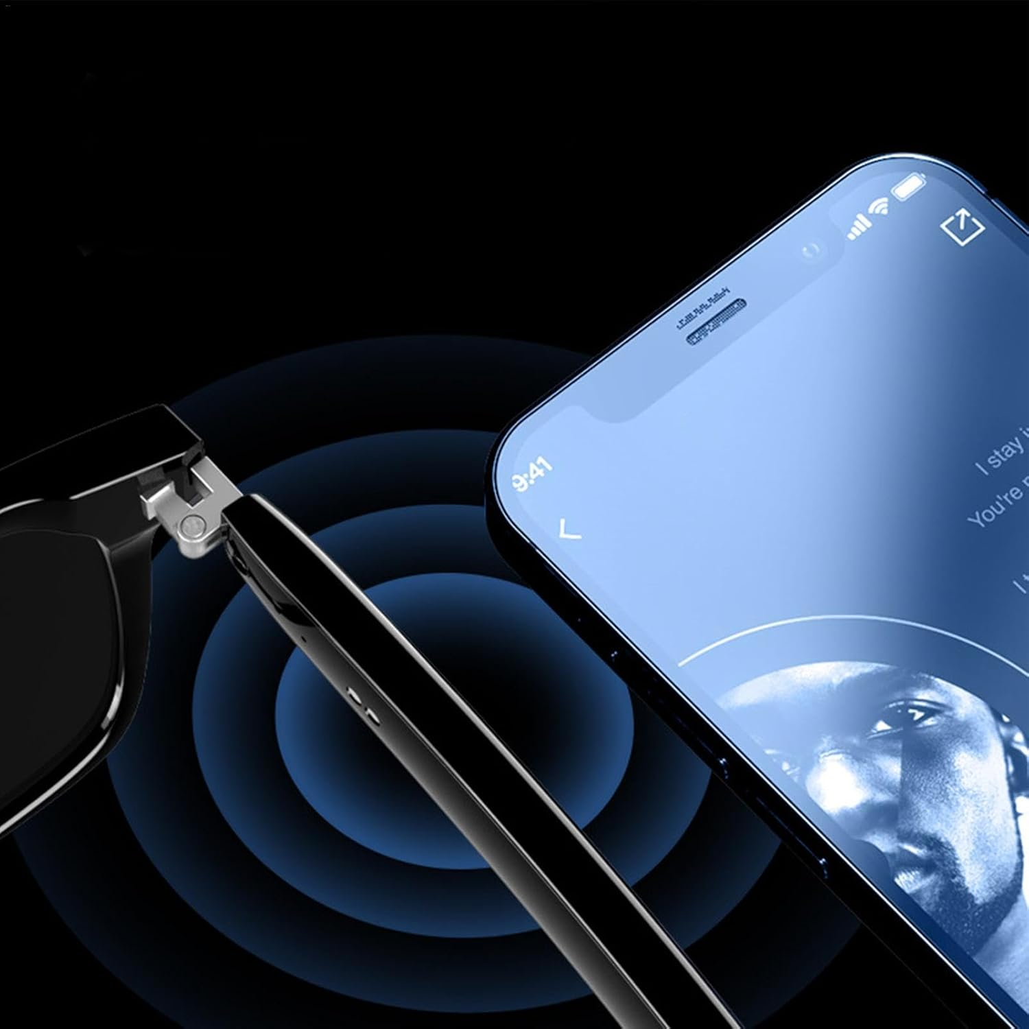 Smart Glasses - Safety Glasses with Speaker | Smart Bluetootth Sunglasses | Sport Audio Glasses | Wireless Smartphone Audio Glasses | Entertainment Smartphone Glasses for Men Women image number 2