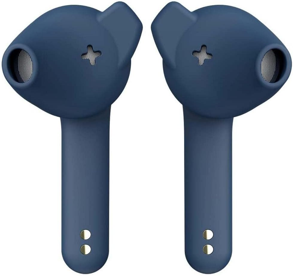 Defunc True Wireless Earbuds True Basic IPX4 Waterproof In-Ear Headphones 5.0 Bluetooth Stereo Headphones Built-In Microphone, Automatic One-Step Pairing, Long Playtime & Charging Case (Pink)