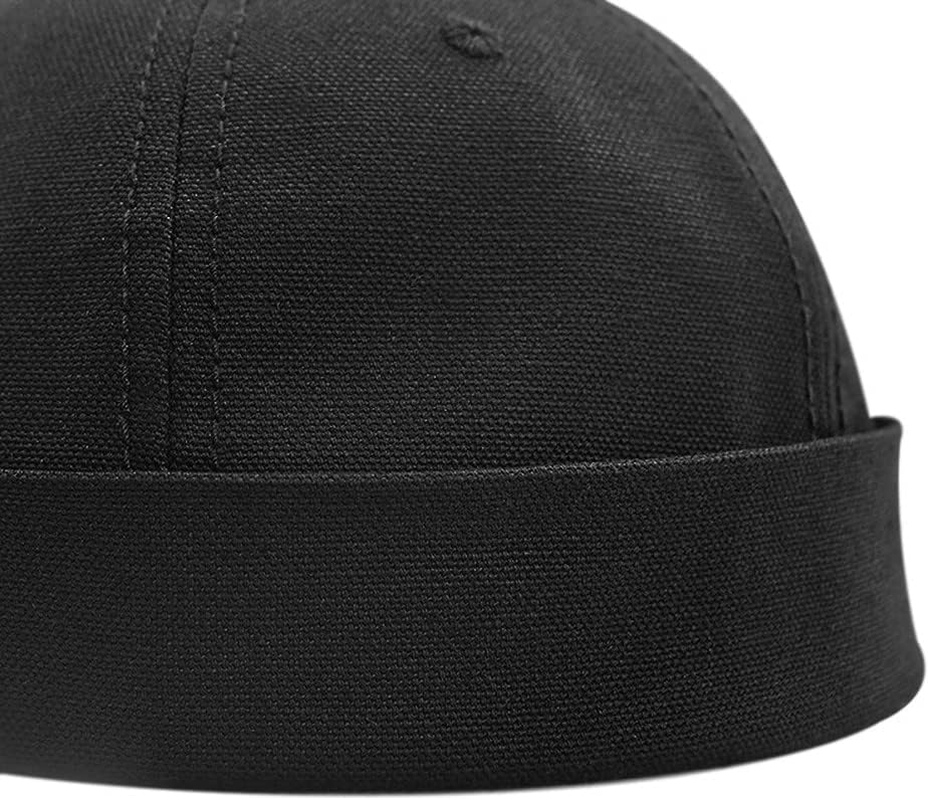 Yizhichu19900502 Brimless Cap Skullcap Rolled Cuff No Visor Beanie Sailor Hat for L/XXL Big Head